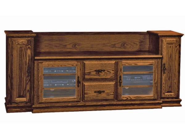 Heritage TV Console with Towers