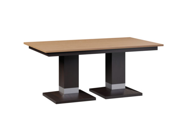 Alcoe Square Double Pedestal Table