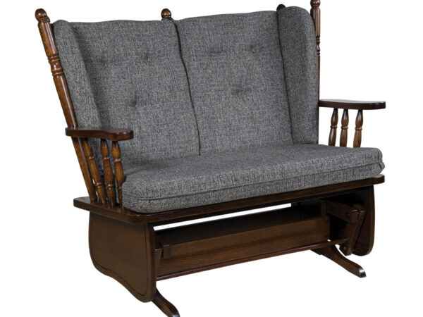 4 Post Highback Love Seat Glider