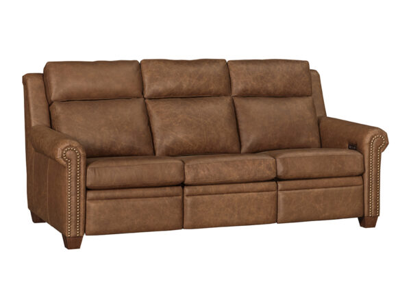 Remington Sofa Recliner with Tilt Headrest - Rolled Arm