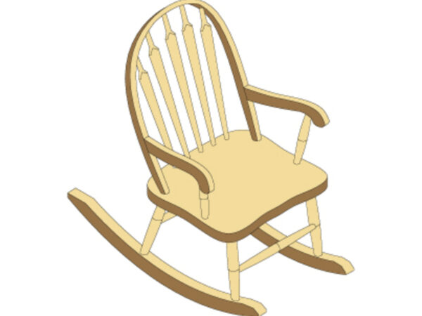 Arrow Back Child's Rocker