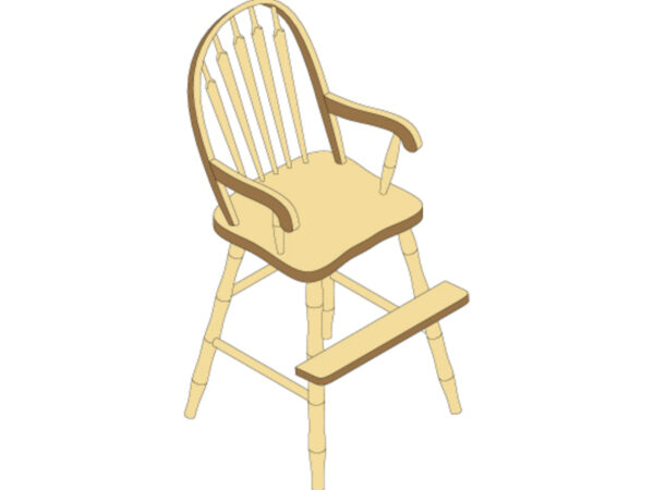 Arrow Back Youth Arm Chair