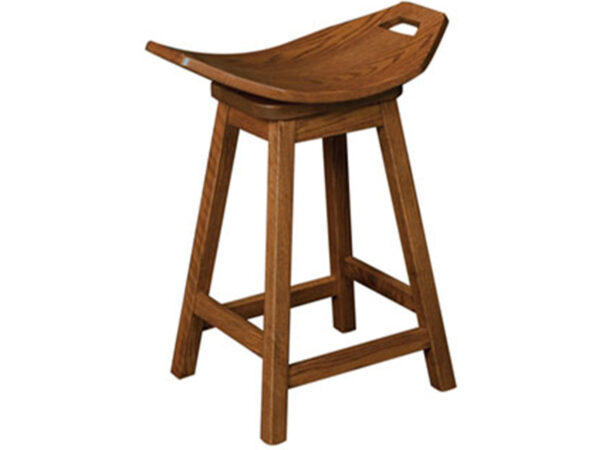 Mission Saddle Bar Stool
