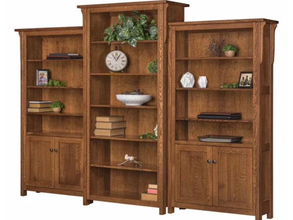 Boston Center and Side Bookcases