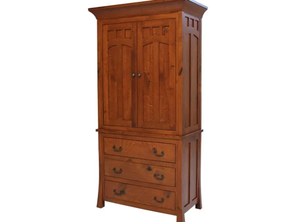 Bridgeport Mission 3 Drawer Armoire
