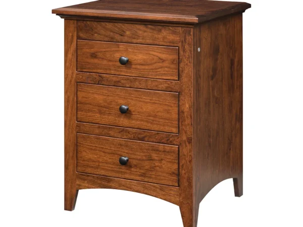 U-Design 3 Drawer Nightstand
