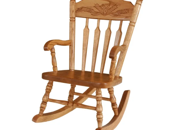 Wheat Post Type Child's Rocker
