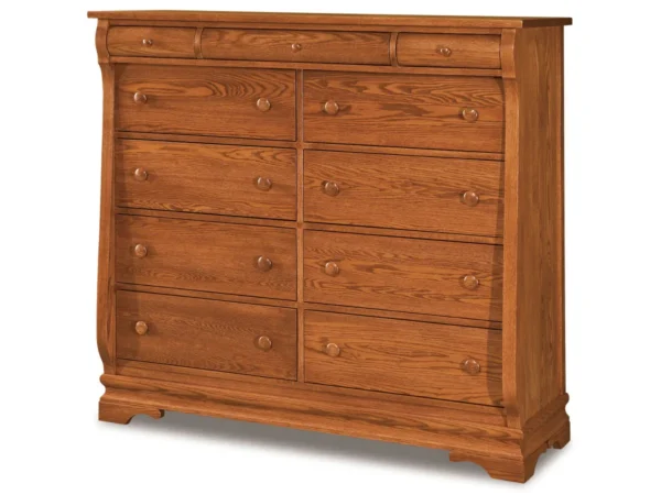 Chippewa Sleigh 11 Drawer Double Chest