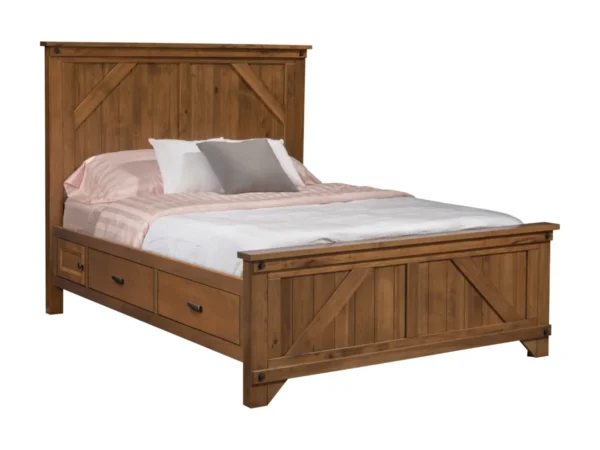 Cambridge Bed with Side Storage