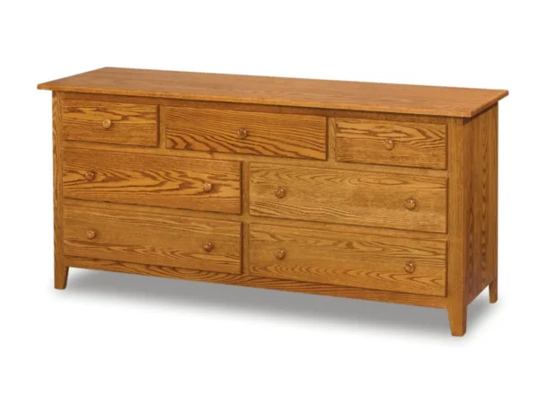 Shaker 7 Drawer Dresser - 66"W