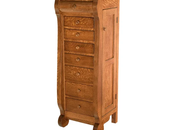 Classic Sleigh Jewelry Armoire