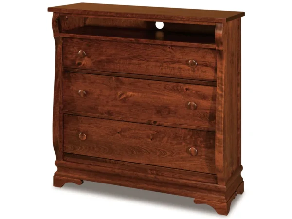 Chippewa Sleigh 3 Drawer Media Chest