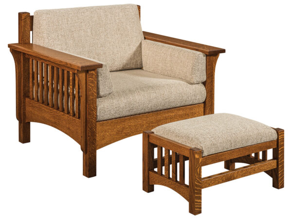 Pioneer Chair with Footstool