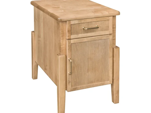 Century End Table with Reeded Front