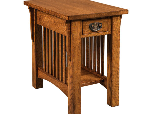Cubic End Table with Drawer