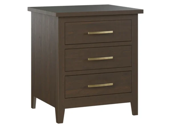 Lakeside 3 Drawer Nightstand
