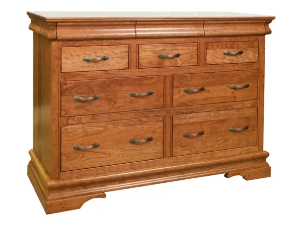 Heirloom Sleigh 7 Drawer Dresser
