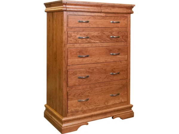 Heirloom Sleigh 5 Drawer Chest