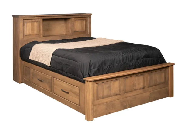 Classic Shaker Bookcase Bed With Two Drawers